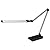 Realspace™ Architect Desk Lamp, Adjustable, 21-1/2"H, Black/Silver