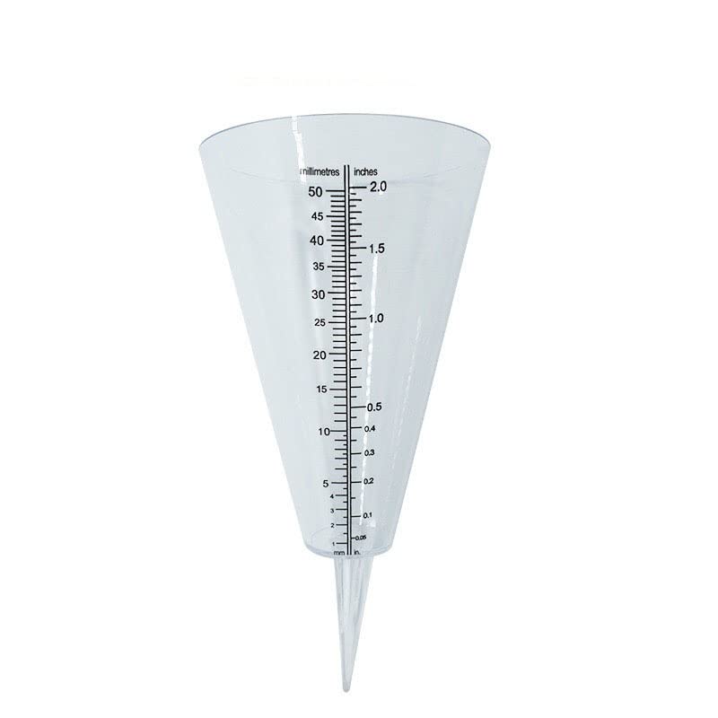 Buy eps Cone Rain Gauge, Transparent Rain Gauge Dual Scale for Outdoor