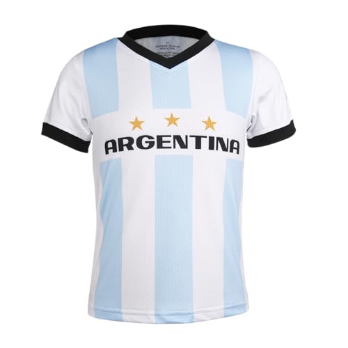 Cnins Soccer Jerseys #10 Argentina Youth Soccer Jersey Football Kit Outfits for Mens & Women (CNSK-at,M)