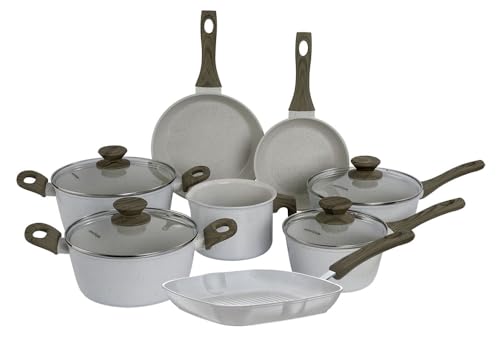 Descubra o equilíbrio entre design e funcionalidade com o Jogo de Panelas Mimo Style Pratic Cook 3 Mimo Style, Jogo de Panelas Antiaderente Cerâmica 8 Peças Cook Má...