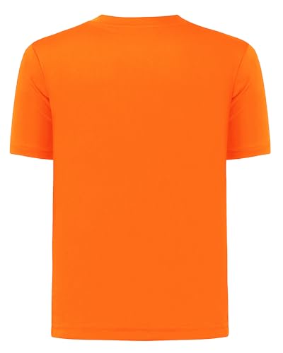 Image of QBK 2T to Youth Neon Shirt Kids UPF 50+ Dry Fit Athletic Short Sleeve Rash Guard T Shirts for Boys Girls Sports Undershirt