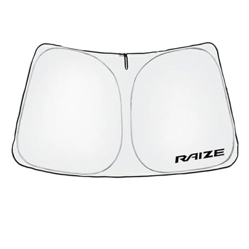 XIKER トヨタ ライズ A200A A210A 専用 サンシェード フロントガラス用 暑さ対策 軽量 コンパクト 紫外線カット 劣化防止 折りたたみ収納 カーサンシェード 断熱 日よけ 収納袋付き 簡単取付 プライバシー保護 車用グッズ