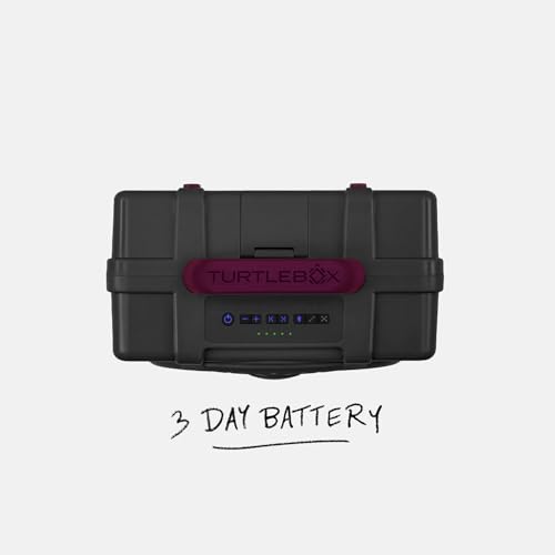 Image of Turtlebox Original Gen 3: Portable Outdoor Bluetooth Speaker - Ultra-Loud (120dB), Waterproof (IP67), Rugged, Impact-Resistant, 3-Day Battery | Party Mode: Unlimited Pairing Stereo, Gray /Maroon