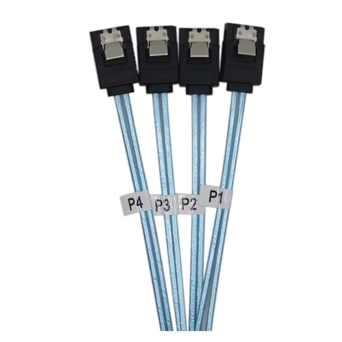 Cable S-AS SATA Alta Velocidad 6Gbps 4 Puertos 0.5 m miniatura 5