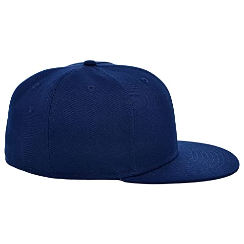 Image of Lids Blank Premium Full Court w /Colored Under Visor Fitted Cap