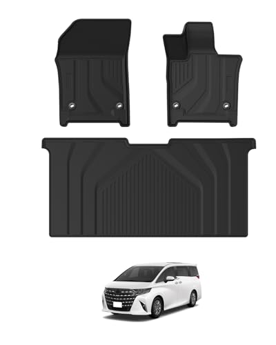 Mixsuper 新型 アルファード ヴェルファイア 40系 フロアマット 立体カーマット Alphard VELLFIRE 40 3Dフロアマット 防水マット 7人乗り ガソリン ハイブリッド車 2023年6月～ アルファード カスタムパーツ TPE素材 車種専用設計 防水性 耐摩擦 耐汚れ 耐候性 難燃性 カー用品