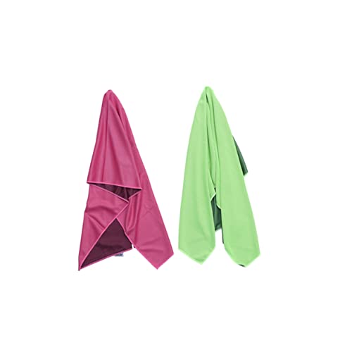 KICHOUSE 3pcs Yoga Cool-Touch Towel for Sports Exercise Cool Towel Gym Cold Fitness Cooling Sky Blue Light Green Rosy