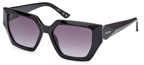 Guess Occhiali Da Donna, Nero Luccicante, 53/16/140