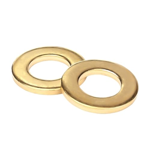 Rondelles plates en laiton M5x14x1mm pour étanchéité en bronze lot de 50 pièces