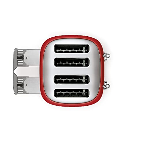Smeg 770926335 Tostapane, Metallo, Colore: Rosso