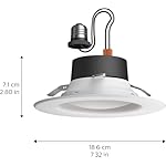 Philips Hue Smart Recessed 5/6 Inch LED Downlight - White and Color Ambiance Color - Changing Light - 6 Pack - 1100LM - Control with Hue App - Works with Alexa, Google Assistant and Apple Homekit - Image 2