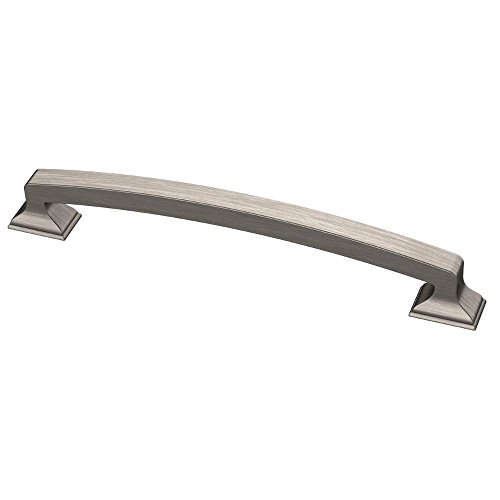 Liberty Hardware P34929C-904-CP Classic Edge 6-5/16 in. (160mm) Pull, Heirloom Silver