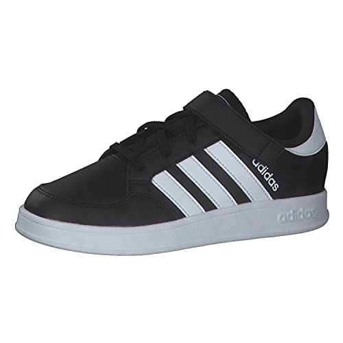 Zapatillas de tenis adidas Breaknet C blancas unisex para niños con cierre cómodo