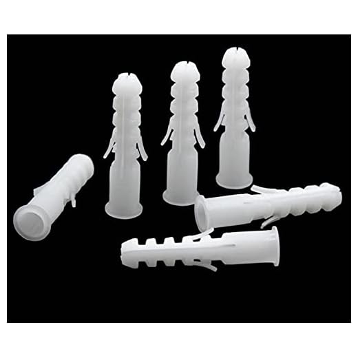 Emumu, PE-plast-stretchrör, vit expansionsskruv, gummiplugg med hål, fisk-Gecko (1 000 stycken)