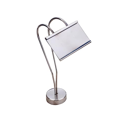 HOODANCOS Holder Stainless Steel Memo Holders 19.5cm Silver Memo Rack for Table Number Photo Holders for Wedding Birthday Graduation