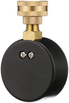 Watts 2-1/2" Hose Connection Water Pressure Test Gauge, 3/4" (20 mm) HT Hose Connection, Copper Alloy, Black Enamel Steel Case, Red Indicator Hands, ASME Type B Accuracy