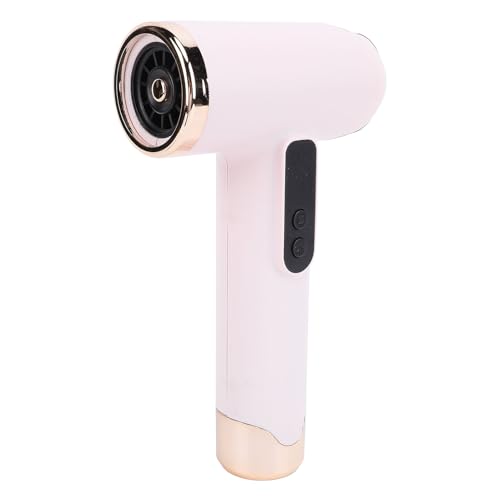 Nikou Secador de Pelo Recargable USB 15600 Mah Motor de Alta Velocidad Secador de Pelo Compacto Bajo Ruido para Dormitorio de Camping Al Aire Libre (Rosáceo)