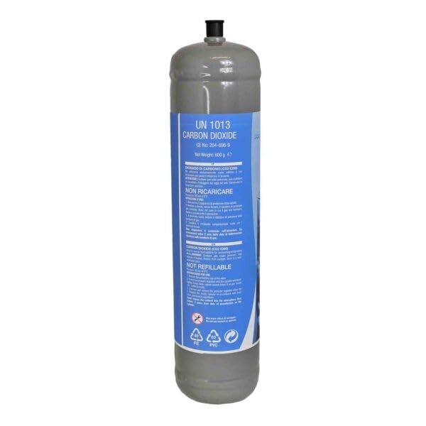 5 bombole CO2 monouso e290 uso alimentare acqua frizzante per gasatori e refrigeratori acqua attacco M11x1 Edenya®