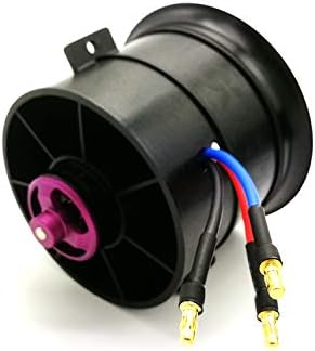 Powerfun EDF 70mm 11 Blades Ducted Fan with RC Brushless Motor 3400KV with ESC 80A(2~6S) Balance Tested for EDF 4S RC Jet Airplane