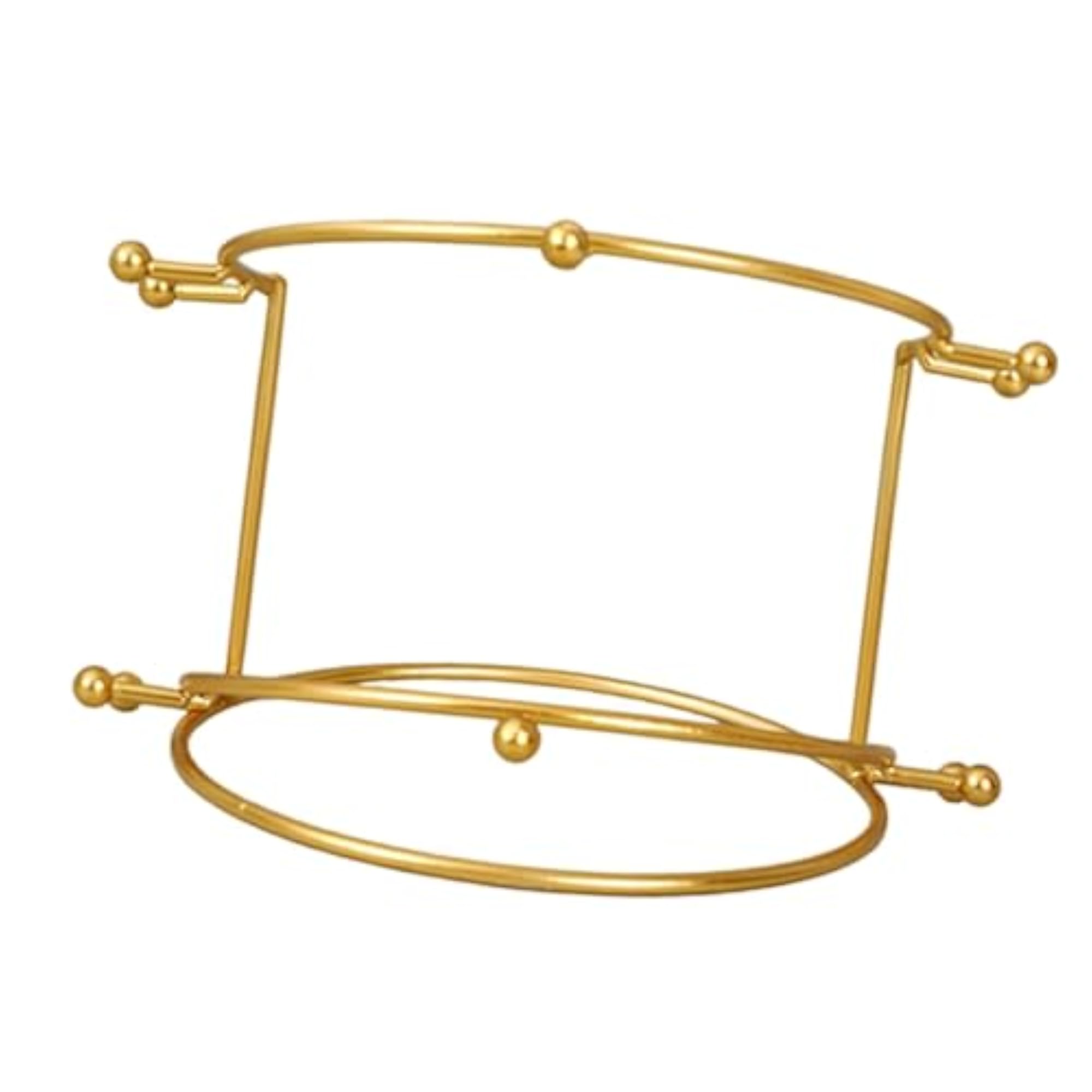 Wedding Tiara Support Stand Metal Princess Holder, Gold, 2 Tier