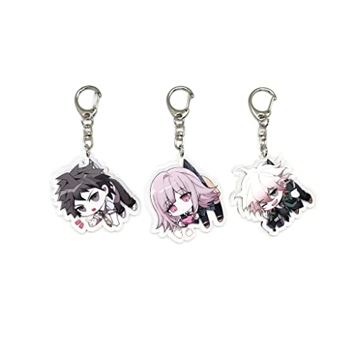 EBTY DREAMS Inc. - Set of 3 Danganronp Acrylic Keychain Nagito Komaeda, Chiaki Nanami, Makoto Naegi v1
