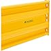 Global Industrial Steel Guard Rail, 3-Rib, 8'L, Yellow