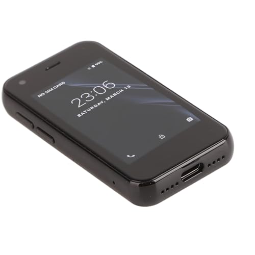 XS11 Mini-smartphone, 2,5-inch HD-scherm 3G Ontgrendelde Mobiele Telefoon voor Android 6, Dual Sim, 1GB/8GB, Dubbele Camera Zakelijke Back-uptelefoon, Lichtgewicht en Gemakkelijk Mee Te Nemen,(zwart)