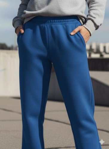 Image of Mack Jonney Women's Solid Fleece Track Pants | Warm & Durable Casual Lowers | Trendy Lowers-M5306