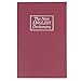 BAFOVY Book Safe Box for Money Dictionary Diversion Safe with Combination Lock Storage for Jewelry Passport ID Cards 9.45x6.3x2.17in (Red)