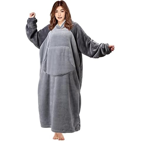 dgdgbaby Übergroße Kapuzenpullover, tragbare Decke, Mikrofaser und Sherpa, tragbare Decke, Sweatshirt Cover