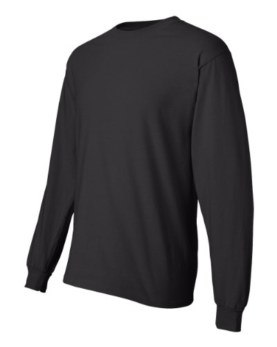 Hanes Long Sleeve Beefy T-Shirt - 5186 Black, Medium