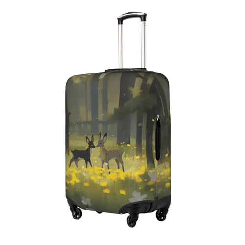 Cow Suitcase Covers, Luggage Protectors Fits Four Sizes Suitcase For Travel2
