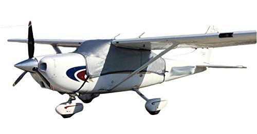 Funda para avión Cessna 182 Skylane/180 Skywagon Plateada