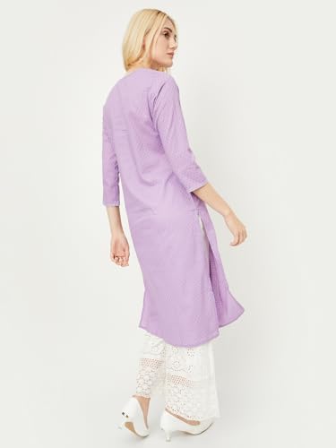 Image of Max Women's Cotton Straight Fit Casual Kurta