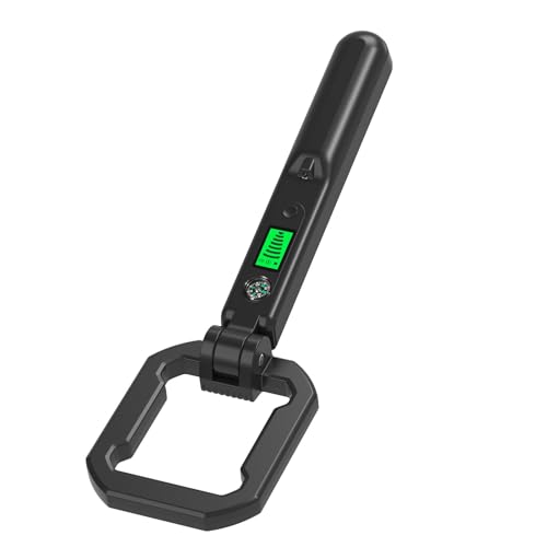 Hkfgdjdl Detector de metales plegable diseño portátil para exteriores con detección de 360 grados de alta sensibilidad