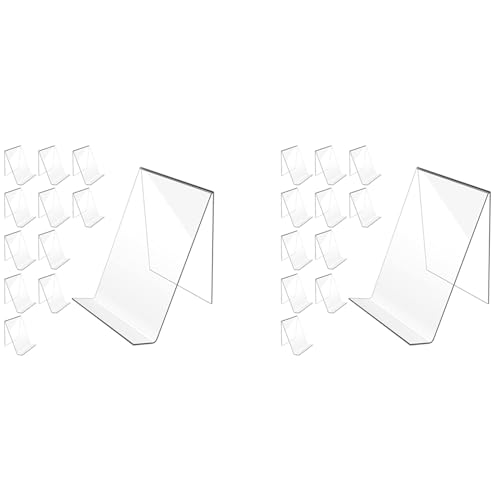 Supports de livre en acrylique transparents x24 pour chevalet d'affichage de BD