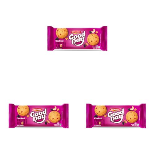 Image of Britannia Good Day Fruit & Nut Cookies | Zero Trans Fat, 487.5grams (Pack of 3)