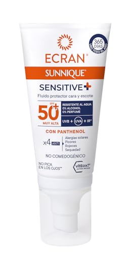 Ecran Sunnique Fluido Protector FPS +50 para Piel Sensible