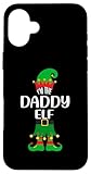 custodia per iphone 16 plus i'm the daddy elf festa di natale famiglia corrispondente natale