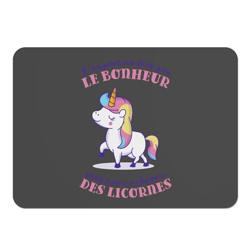 Set de table liège licorne humour idée cadeau crémaillère originale