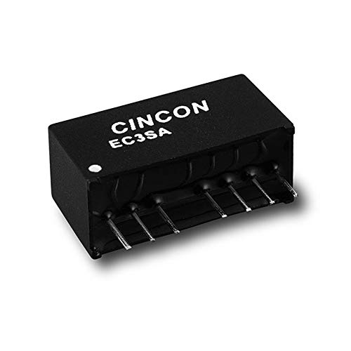 EC3SA-05S12N,Isolated DC/DC Converters - Through Hole DC-DC Converter, 3 Watt, Wide Input Range, Under Voltage Protection, 4.5-9VDC Input, 12VDC Output