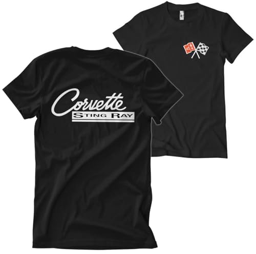 T-Shirt Corvette C2 Stingray Homme Chevrolet Imprimé Durable Ne Se Déforme Pas