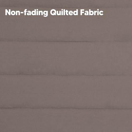 Image of SUNCREAT Double Quilted Hammock with Hardwood Spreader Bar, Extra Large Soft Pillow, Heavy Duty 2 Person Hammock for Indoor, Outdoor, Brown