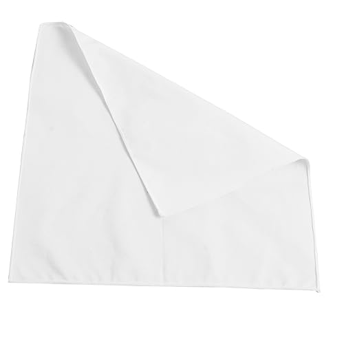 TOVINANNA Elegant Pocket Square Men's Cotton Handkerchief Tan Pocket Square Plain White Bandana