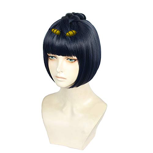 耐熱コスプレウィッグ 二番目の城 ブローノ・ブチャラティ Bruno Buccellati 変装 cosplay wig +おまけ3点 専用ネットと ヘアピンとメモパッド付のサムネイル