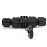 ASHATA Kabelsteckeradapter Wasserdichter RJ45-Stecker Schwarz Outdoor 8-Pin-Draht-zu-Draht-Koppler Weit Verbreitet in LED-Anzeigegeräten