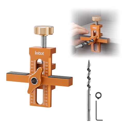 Imbot Cabinet Door Installation Positioner for quick and accurate setupEasily Adjustable Aluminium Alloy Versatile Cabinet Door Positioning Tool for Installing Frameless or Face Frame Cabinet Doors