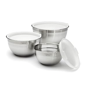 Cuisinart Mixing Bowl Set, Stainless Steel, 3-Piece, CTG-00-SMB