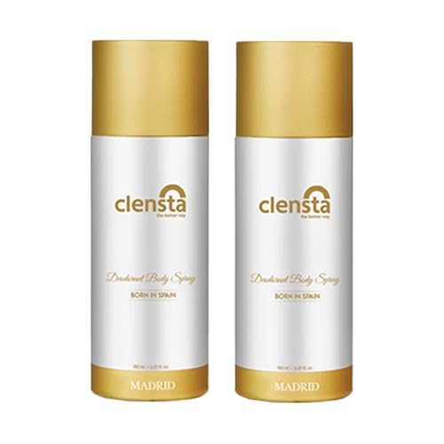 Image of Clensta Madrid Deodorant for Men 150ml Pack of 2 Body Spray Long Lasting | All Day Freshness | Born in Spain