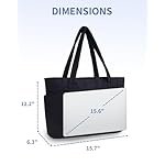 Wandering Nature Puffer Tote Bag with Cup Holder & Laptop Compartment & Trolley Sleeve for Travel, Work, Nurse, Women - Image 5
